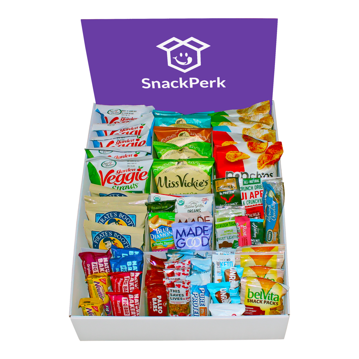 SnakPerk- Healthy Snack box- 75 snacks